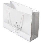 Personalisierte große Geschenktasche mit individue Geschenktüte (Vorderseite Schrägansicht)
