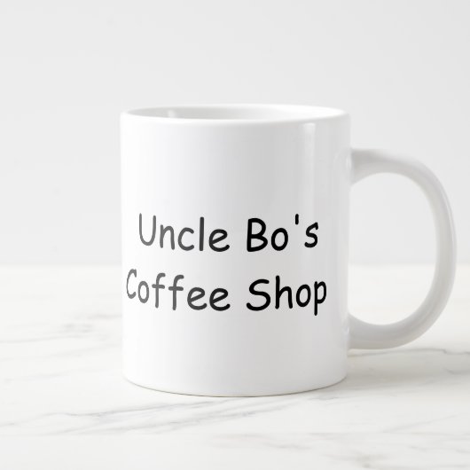 PERSONALISIERTE GROSSE KAFFEE-TASSE Jumbo-Tasse (Rechts)