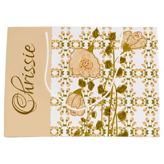 Personalisierte große Papiergeschenktasche Geschenktüte (Vorderseite)