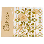 Personalisierte große Papiergeschenktasche Große Geschenktüte (Rückseite)