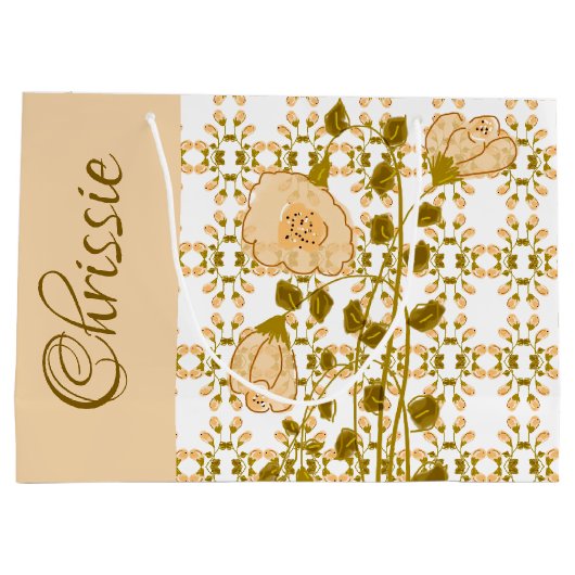 Personalisierte große Papiergeschenktasche Große Geschenktüte (Rückseite)