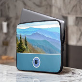 Personalisierte Große, rauchige Berge Laptop-Sieb Laptopschutzhülle