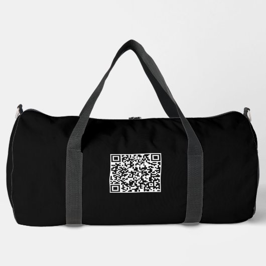 Personalisierte große Reisetasche mit QR-Code-Druc Duffle Bag (Vorderseite)