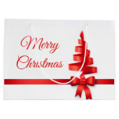 Personalisierte große Weihnachtsgeschenk-Tasche Geschenktüte (Rückseite)