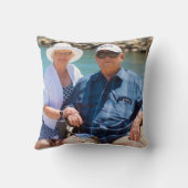 personalisierte Großeltern Foto Jubiläum Geschenk Kissen (Rückseite)