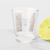 Personalisierte Großeltern Foto- und Textschussgla Schnapsglas (Rückseite)
