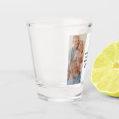 Personalisierte Großeltern Foto- und Textschussgla Schnapsglas (Links)