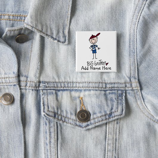 Personalisierte großer Bruder-T-Shirts und Button (Beispiel)