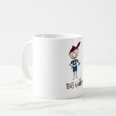 Personalisierte großer Bruder-T-Shirts und Kaffeetasse (Vorderseite Links)