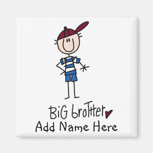 Personalisierte großer Bruder-T-Shirts und Magnet
