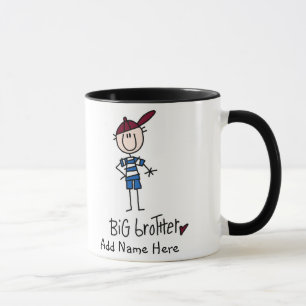 Personalisierte großer Bruder-T-Shirts und Tasse