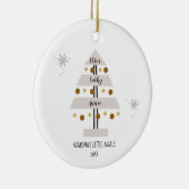 Personalisierte Großkinder Weihnachtsbaum C Keramik Ornament (Rechts)