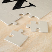 Personalisierte Großkindernamen | Creme und Schwar Puzzle (Seite)