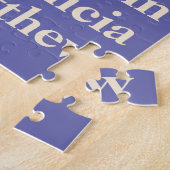 Personalisierte Großkindernamen in Lila Puzzle (Seite)