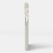 Personalisierte Großmutter Blumenstuhl Grün iPhone Hülle (Linke Seite)