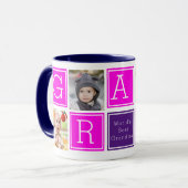 Personalisierte Großmutter Custom Foto Collage Tas Tasse (Vorderseite Links)