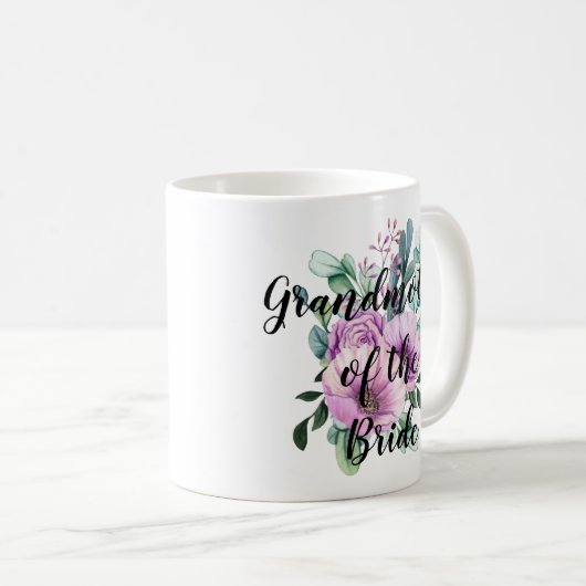 Personalisierte Großmutter des Brautgartens Kaffeetasse (VorderseiteRechts)