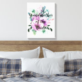 Personalisierte Großmutter des Brautgartens Leinwanddruck (Insitu (Schlafzimmer))