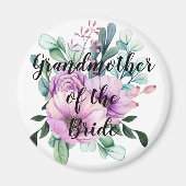 Personalisierte Großmutter des Brautgartens Magnet (Vorne)