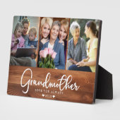 Personalisierte Großmutter-FotoCollage Fotoplatte (Seite)