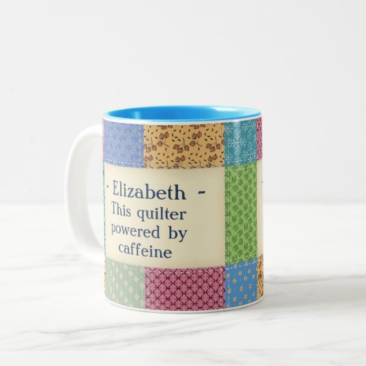 Personalisierte Großmutter-Gewohnheit Zweifarbige Tasse (Vorderseite Links)