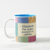 Personalisierte Großmutter-Gewohnheit Zweifarbige Tasse (Links)