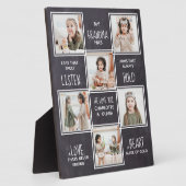 Personalisierte Großmutter Großmutter FotoCollage Fotoplatte (Seite)