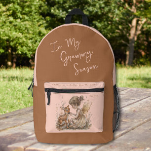 Personalisierte Großmutter Name Wald Diaper-Tasche Bedruckter Rucksack