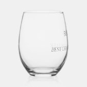 Personalisierte Großmutter Weinglas Ohne Stiel (Rechts)