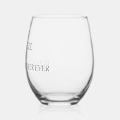 Personalisierte Großmutter Weinglas Ohne Stiel (Links)