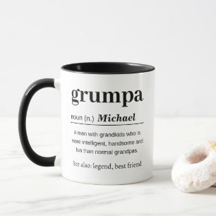 Personalisierte Grumpa-Definition Tasse