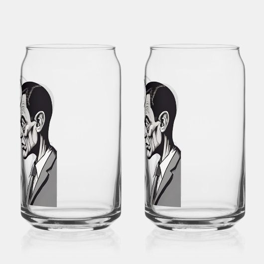 Personalisierte Grumpy Men druckten 16oz Can Brill Dosenglas (Links)