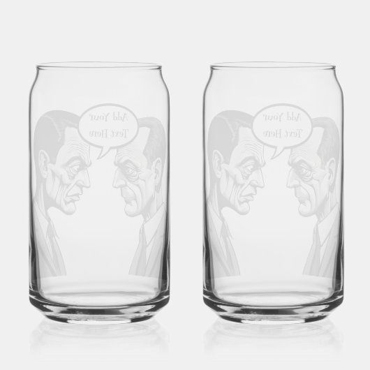 Personalisierte Grumpy Men druckten 16oz Can Brill Dosenglas (Rückseite)