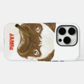 Personalisierte Grumpy Puggy mit Cigar Case-Mate iPhone Hülle (Rückseite (Horizontal))