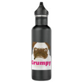 Personalisierte Grumpy Puggy mit Cigar Edelstahlflasche (Rechts)