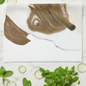 Personalisierte Grumpy Puggy mit Cigar Geschirrtuch (Gefaltet)