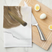 Personalisierte Grumpy Puggy mit Cigar Geschirrtuch (Viertel Falte)