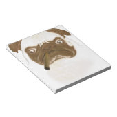 Personalisierte Grumpy Puggy mit Cigar Notizblock (angewinkelt)