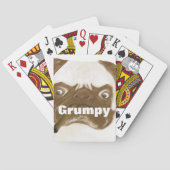 Personalisierte Grumpy Puggy mit Cigar Spielkarten (Rückseite)