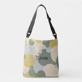 Personalisierte grün-gelbe Moleküle Tragetaschen Mit Langen Trägern