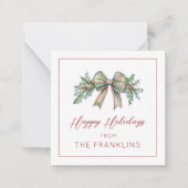 Personalisierte Grün-Geschenkkarte Mitteilungskarte (Vorderseite)