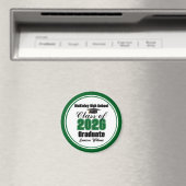 Personalisierte grüne Abschlussfeier der Klasse 20 Magnet (In Situ (Geschirrspüler))