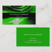 Personalisierte grüne Auto-Farben-modernes Visitenkarte (Vorne/Hinten)