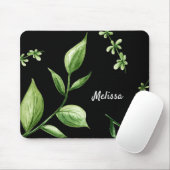Personalisierte grüne Blätter Mousepad (Mit Mouse)