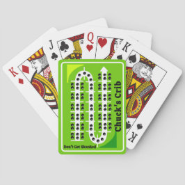 Personalisierte grüne Cribbage-Spielkarten Spielkarten