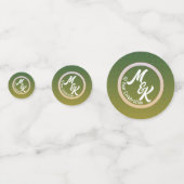 Personalisierte Grüne Feier Konfetti (Vorderseiten)