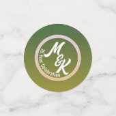 Personalisierte Grüne Feier Konfetti (Klein Vorderseite)