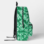 Personalisierte grüne Gefärbte Krawatte Batik Bedruckter Rucksack (Links)