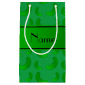 Personalisierte grüne grüne Namensessiggurken Kleine Geschenktüte (Vorderseite)