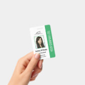 Personalisierte Grüne ID für moderne Firmenmitarbe Ausweis (Handheld)